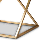 Gold Framed Marble End Table | Bali Loom Hadley | Oroatrade.com