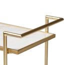 Gold Framed Marble Wine Cart | Bali Loom Louise | Oroatrade.com