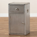 Silver Industrial Storage Cabinet | Bali Loom Serge | Oroatrade.com