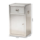 Silver Industrial Storage Cabinet | Bali Loom Serge | Oroatrade.com