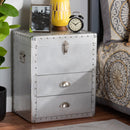Silver Industrial Storage Cabinet | Bali Loom Serge | Oroatrade.com