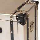 Silver Trunk Inspired Vintage End Table | Bali Loom Dilan | Oroatrade.com