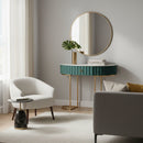 Green Velvet 1 Drawer Console Table | Bali Loom Beale | Oroatrade.com