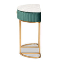Green Velvet 1 Drawer Console Table | Bali Loom Beale | Oroatrade.com