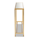 Gold Framed Glass Console Table | Bali Loom Alessa | Oroatrade.com