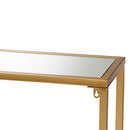 Gold Framed Glass Console Table | Bali Loom Alessa | Oroatrade.com