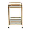 Gold Mobile Wine Bar Cart | Bali Loom Destin | Oroatrade.com