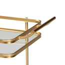 Gold Mobile Wine Bar Cart | Bali Loom Destin | Oroatrade.com