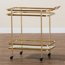 Gold Mobile Wine Bar Cart | Bali Loom Destin | Oroatrade.com