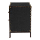 Black Canvas Trunk End Table | Bali Loom Laura | Oroatrade.com
