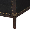 Black Canvas Trunk End Table | Bali Loom Laura | Oroatrade.com