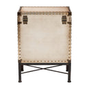 White Canvas Lift Top End Table | Bali Loom Laura | Oroatrade.com