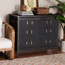 Vintage Black 4 Drawer Cabinet | Bali Loom Benton | Oroatrade.com