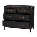 Vintage Black 4 Drawer Cabinet | Bali Loom Benton | Oroatrade.com