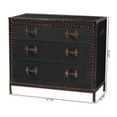 Vintage Black 4 Drawer Cabinet | Bali Loom Benton | Oroatrade.com