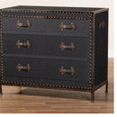 Vintage Black 4 Drawer Cabinet | Bali Loom Benton | Oroatrade.com