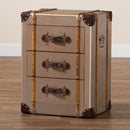 Hospitality furniture - Vintage Bronze 3 Drawer Cabinet - ww.oroatrade.com