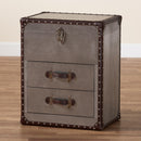 Hospitality furniture - Vintage Silver 2 Drawer End Table - www.oroatrade.com