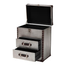 Hospitality furniture - Vintage Silver 2 Drawer End Table - www.oroatrade.com