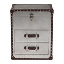 Hospitality furniture - Vintage Silver 2 Drawer End Table - www.oroatrade.com