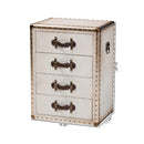 Vintage Metal 4 Drawer End Table | Bali Loom Jaelyn | Oroatrade.com