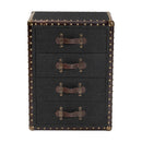 Vintage Metal 4 Drawer End Table | Bali Loom Jaelyn | Oroatrade.com