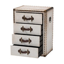 Vintage Metal 4 Drawer End Table | Bali Loom Jaelyn | Oroatrade.com