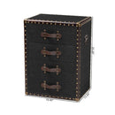 Vintage Metal 4 Drawer End Table | Bali Loom Jaelyn | Oroatrade.com