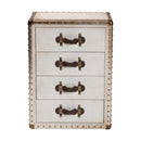 Vintage Metal 4 Drawer End Table | Bali Loom Jaelyn | Oroatrade.com