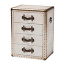 Vintage Metal 4 Drawer End Table | Bali Loom Jaelyn | Oroatrade.com