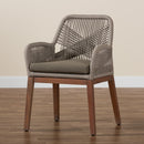 Gray Woven Rope Dining Chair | Bali Loom Jennifer | Oroatrade.com