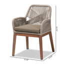 Gray Woven Rope Dining Chair | Bali Loom Jennifer | Oroatrade.com