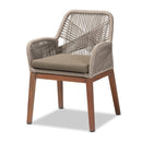 Gray Woven Rope Dining Chair | Bali Loom Jennifer | Oroatrade.com