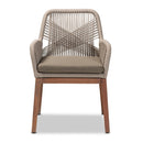 Gray Woven Rope Dining Chair | Bali Loom Jennifer | Oroatrade.com