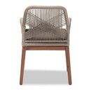 Gray Woven Rope Dining Chair | Bali Loom Jennifer | Oroatrade.com