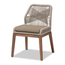 Gray Woven Rope Dining Chair | Bali Loom Jennifer | Oroatrade.com
