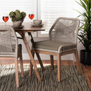 Gray Woven Rope Dining Chair | Bali Loom Jennifer | Oroatrade.com