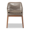 Gray Woven Rope Dining Chair | Bali Loom Jennifer | Oroatrade.com