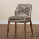 Gray Woven Rope Dining Chair | Bali Loom Jennifer | Oroatrade.com