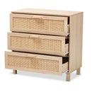 3-Drawer Rattan Storage Cabinet | Novi Living Sebille