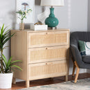 3-Drawer Rattan Storage Cabinet | Novi Living Sebille