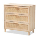 3-Drawer Rattan Storage Cabinet | Novi Living Sebille