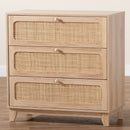 Oak Japandi 3 Drawer Cabinet | Bali Loom Elsbeth | Oroatrade.com