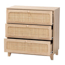 Oak Japandi 3 Drawer Cabinet | Bali Loom Elsbeth | Oroatrade.com