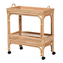 Woven Rattan Wine Cart | Bali Loom Lombok | Oroatrade.com