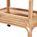 Woven Rattan Wine Cart | Bali Loom Lombok | Oroatrade.com