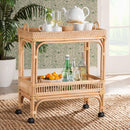 Woven Rattan Wine Cart | Bali Loom Lombok | Oroatrade.com
