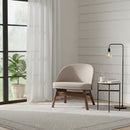 Walnut Framed Curved Accent Chairs 2 | Bali Loom Lovella | Oroatrade.com