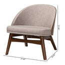 Walnut Framed Curved Accent Chairs 2 | Bali Loom Lovella | Oroatrade.com