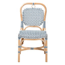 Blue White Weaving Bistro Chair | Bali Loom Luciana | Oroatrade.com